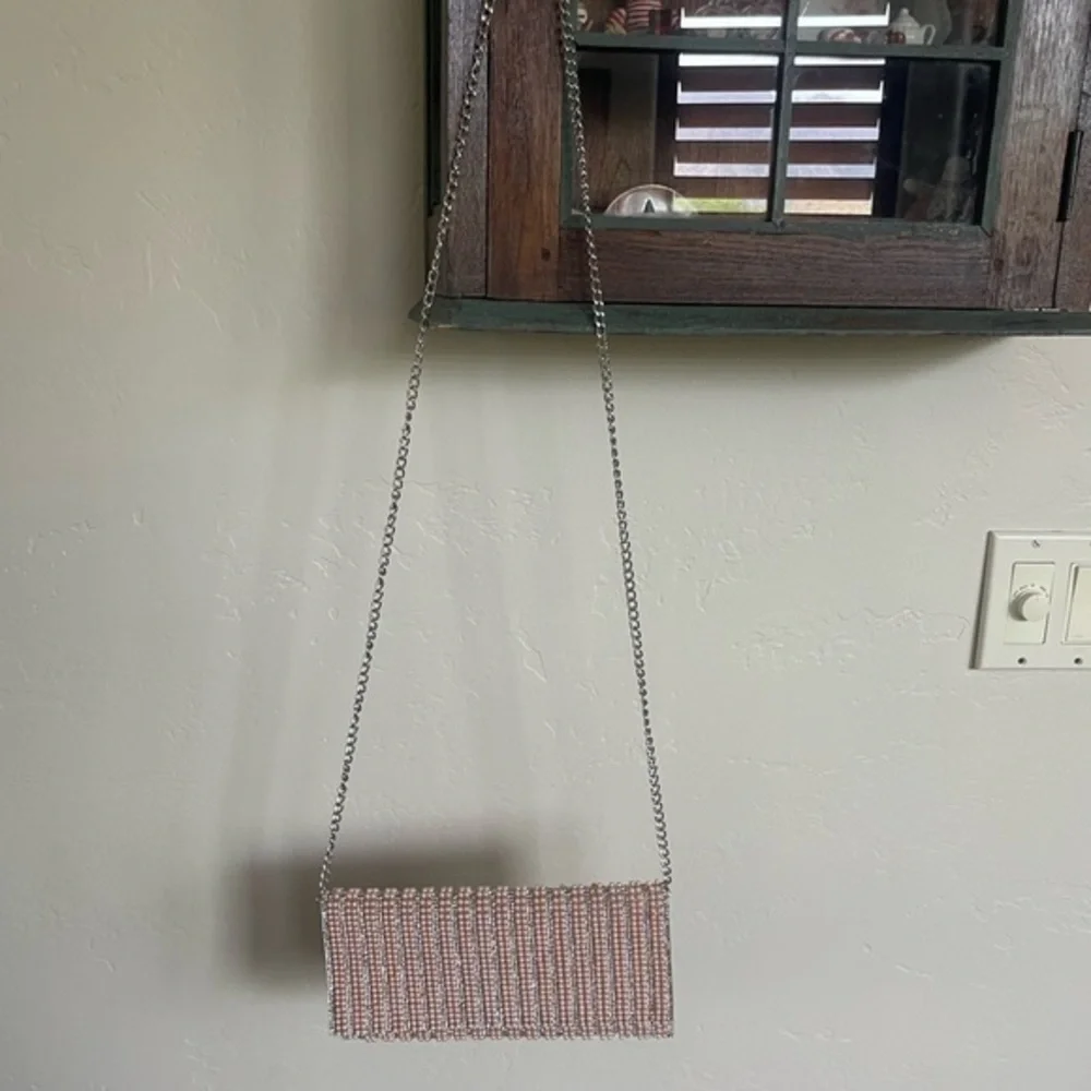 Pink Pearl Sparkly Cross Body/Clutch - Picture 3 of 12